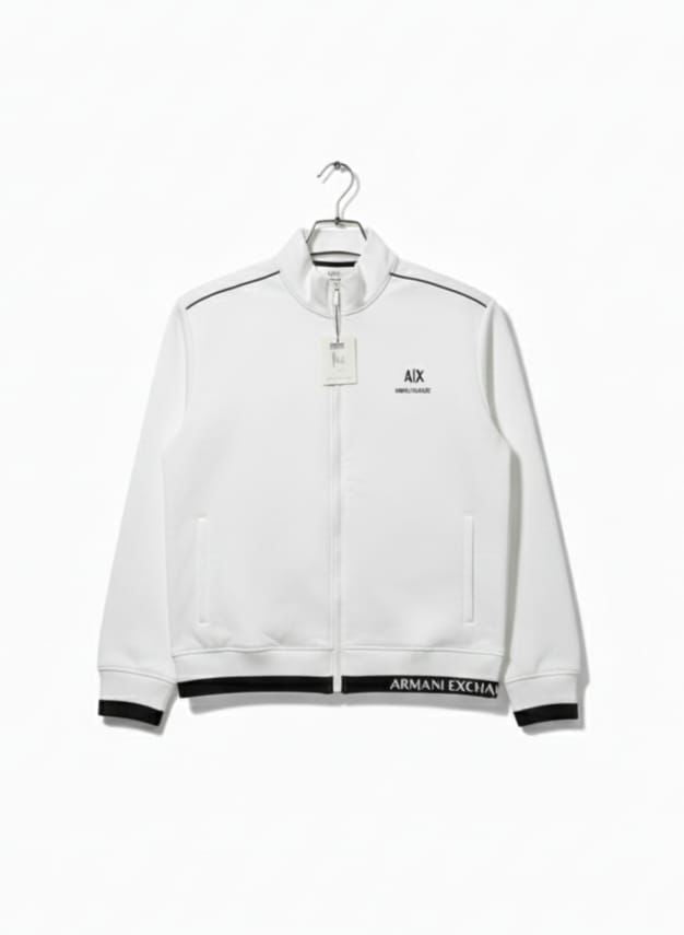 Armani Exchange A|X Logo Track Jacket (Beyaz)