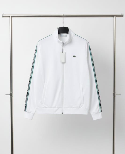 Lacoste Men’s Tape Track Jacket – White