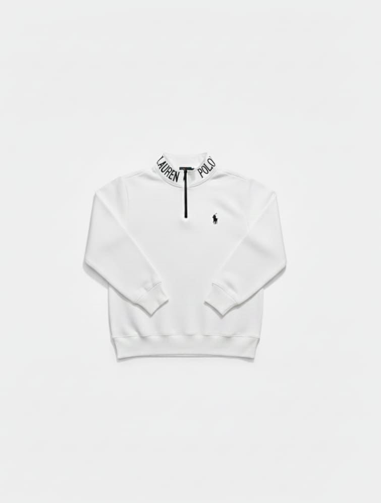Polo Ralph Lauren – Logo Yaka Detaylı 1/4 Zip Sweatshirt