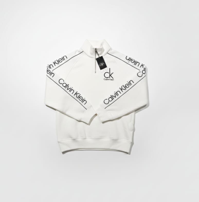 Calvin Klein – Logo Tape Half-Zip Sweatshirt