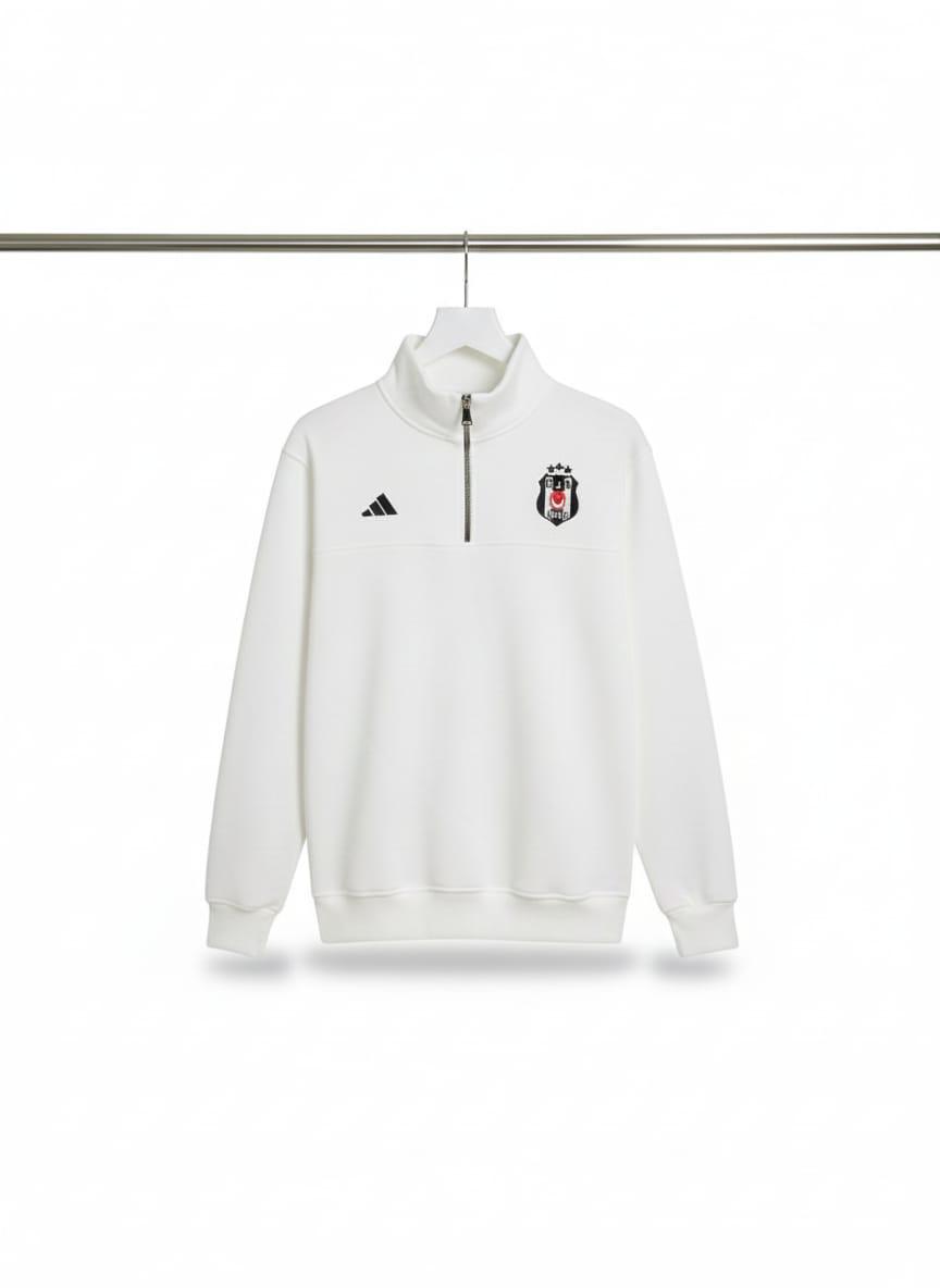 Beşiktaş Adidas Yarım Fermuarlı Sweatshirt / Training Top